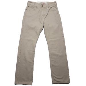 Levis Denizen 218 Slim Straight Fit Mens 30x32 Jeans Beige Cotton Stretch Denim